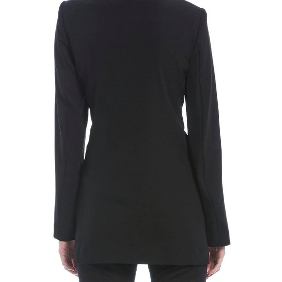 Calvin Klein Soft Suiting Stretch Open-Front Blazer Jacket, Black, Size S - Picture 3 of 7
